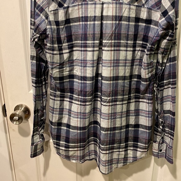 Kuhl Tencel Blue Gray Plaid Pullover Tunic EUC - Picture 9 of 16